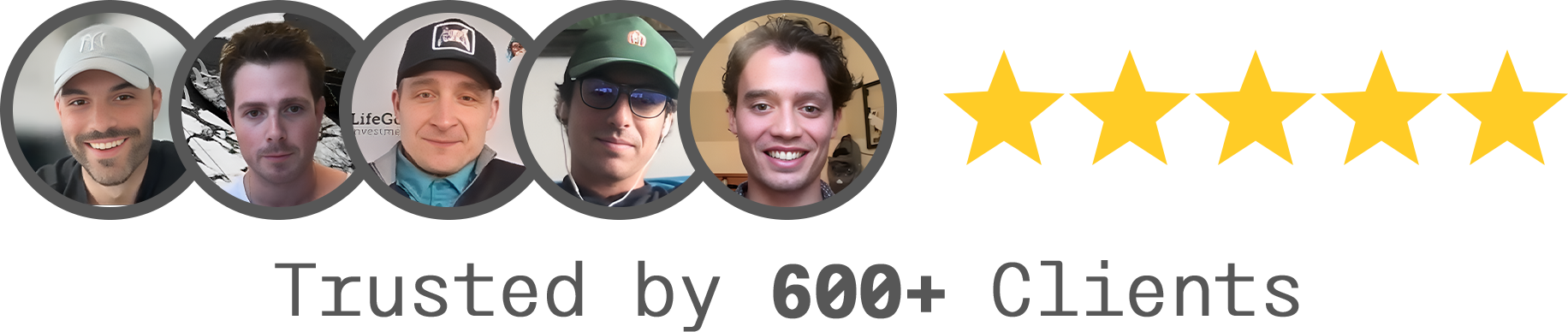 Trusted by 600+ Clients